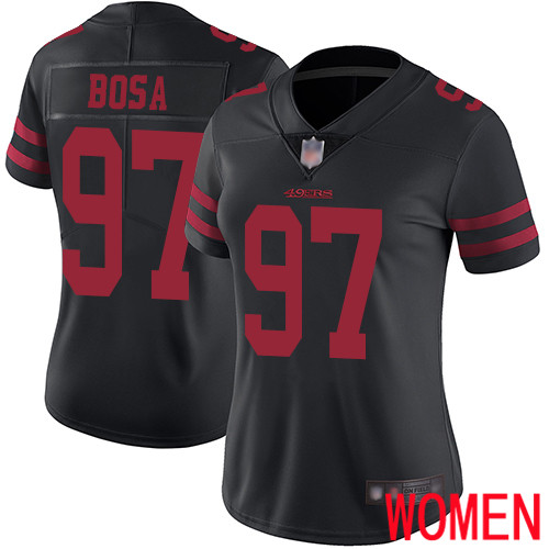 San Francisco 49ers Limited Black Women Nick Bosa Alternate NFL Jersey 97 Vapor Untouchable